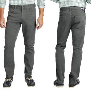 Vineyard Vines Mens Cavalry Twill Stretch Five-Pocket Pants Army Green 32x34 NWT